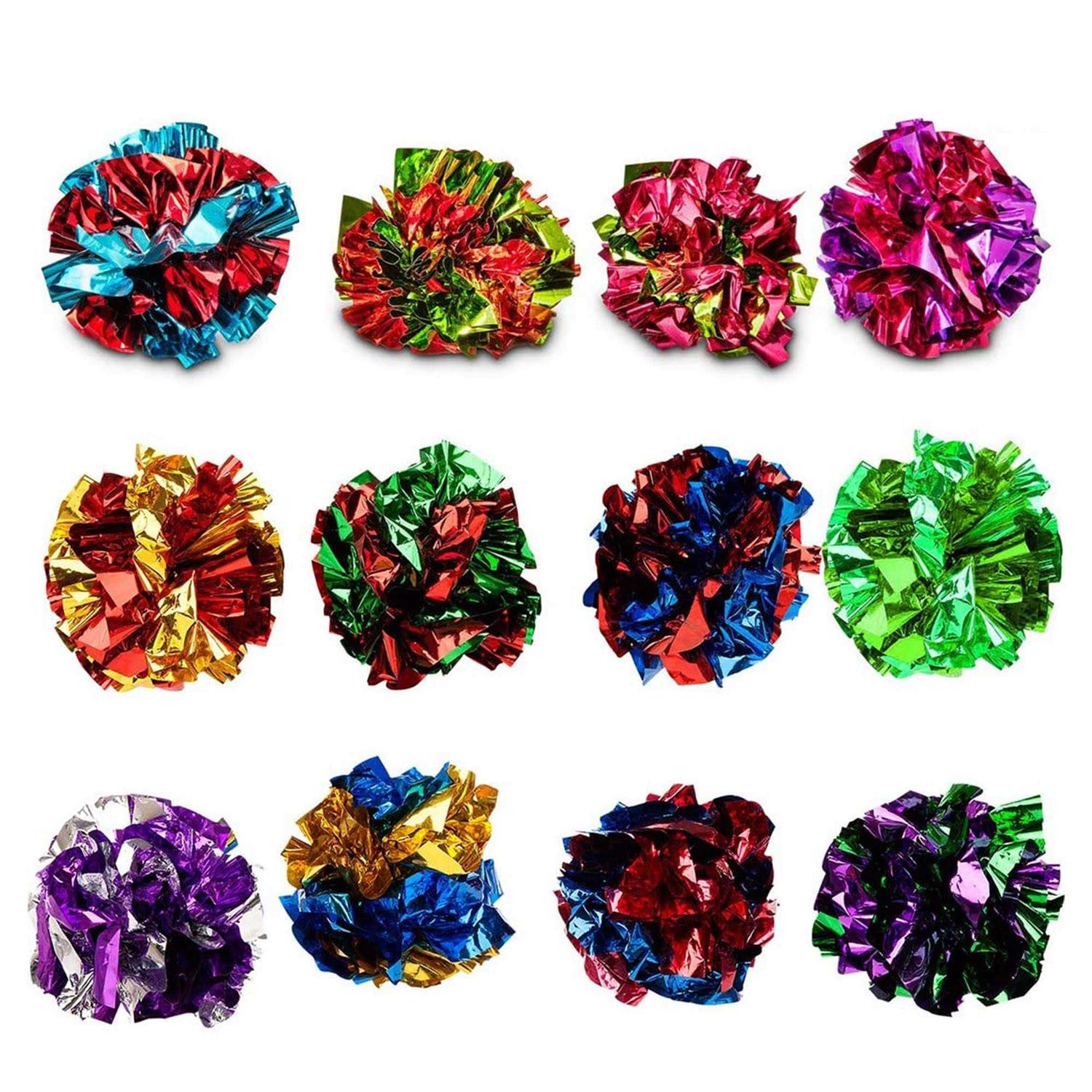 SunGrow Kitty Crinkle Balls Indoor Toys for Cat & Kitten - Healthber