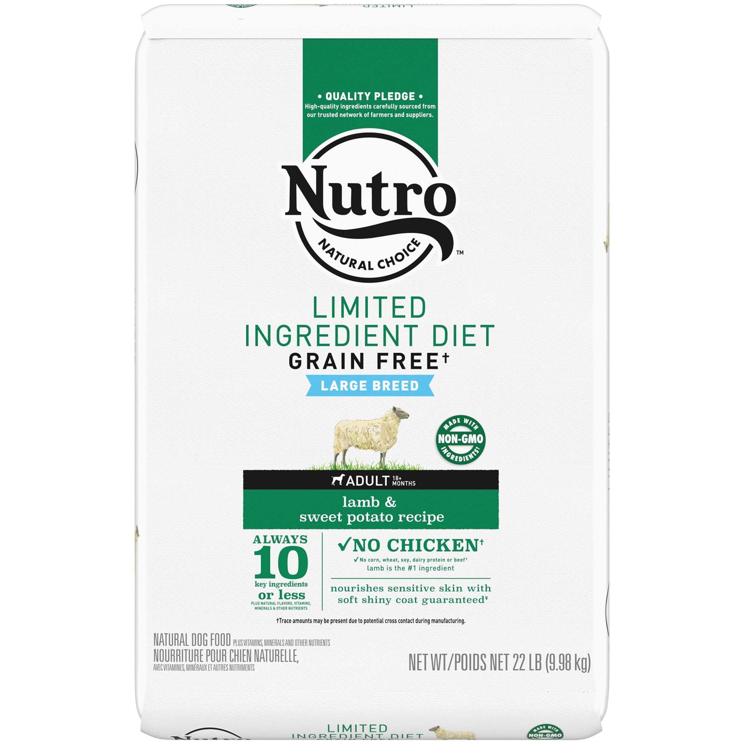Nutro Limited Ingredient Diet Adult Dry Dog Food Lamb & Sweet Potato - Healthber