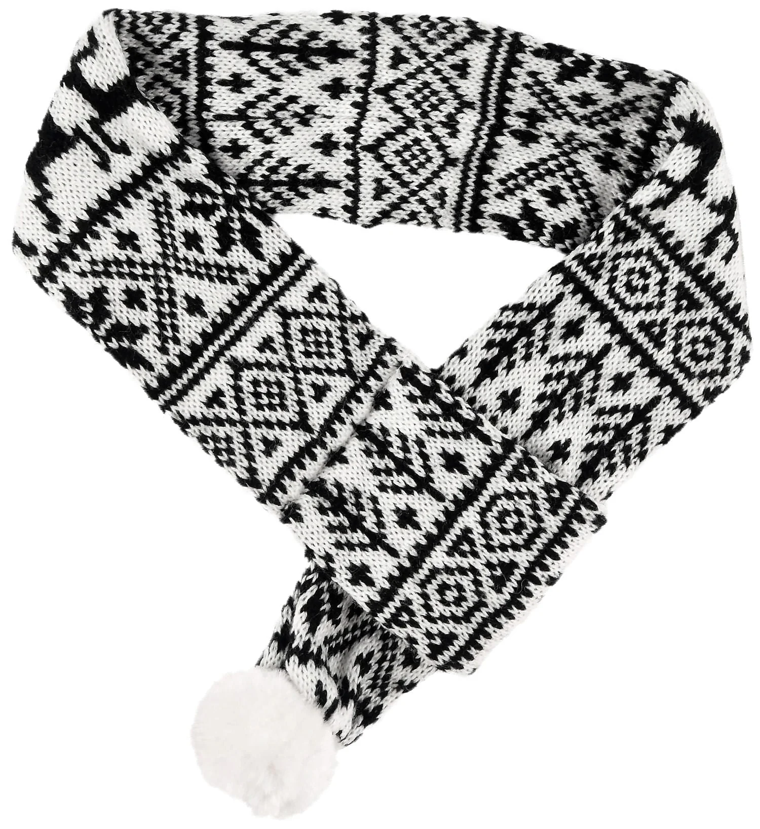 Zippy Paws Reindeer Scarf, Black/White - Healthber