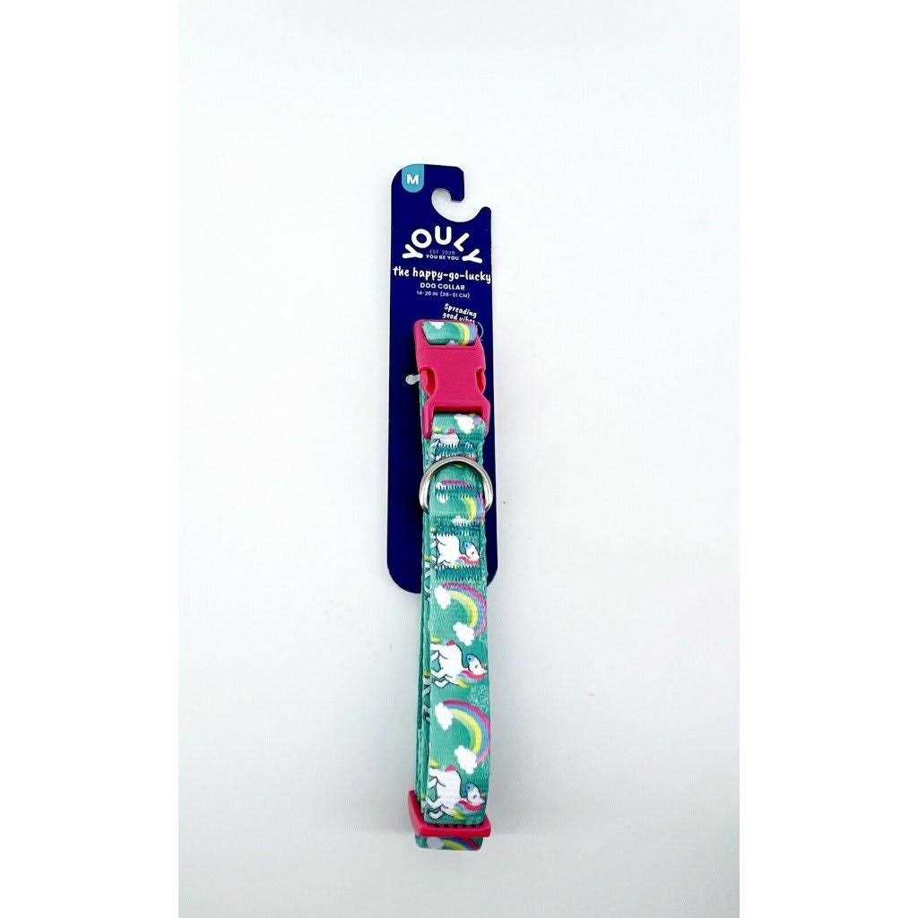 Youly The Happy-Go-Lucky Rainbows and Unicorns Dog Collar - Healthber