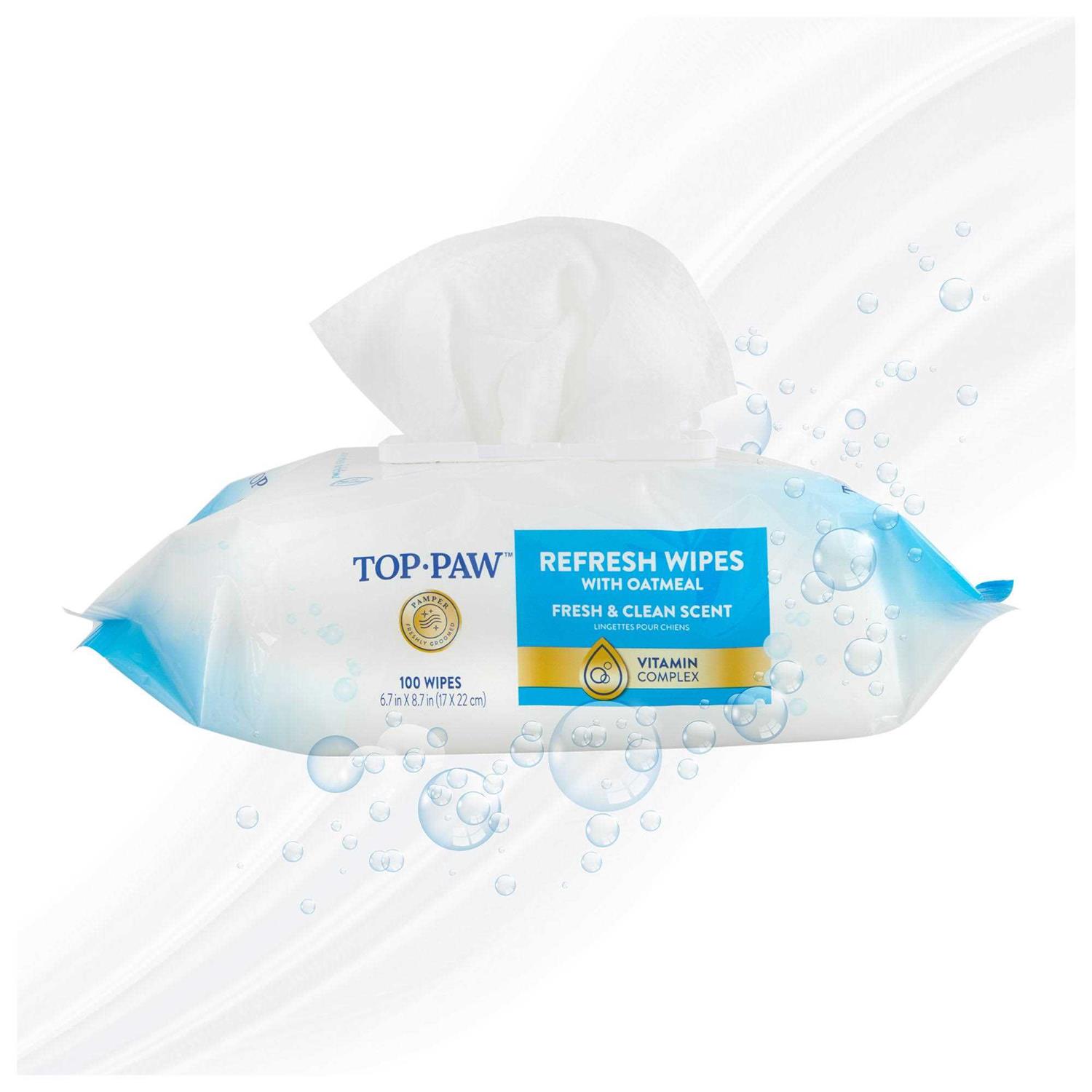 Top Paw Cleansing Fresh and Clean Refresh Wipes - Healthber