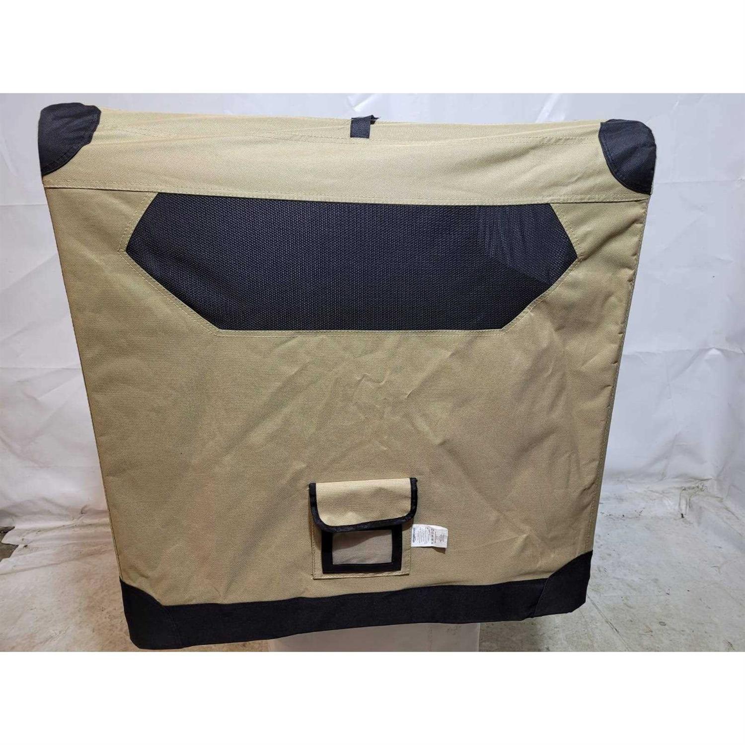 Amazon Basics 2-door Soft-sided Folding Travel Crate Dog Kennel - Healthber