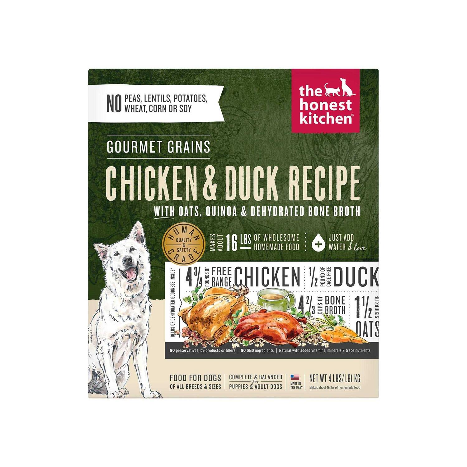 The Honest Kitchen Dehydrated Gourmet Grains Chicken & Duck Dog Food - Healthber