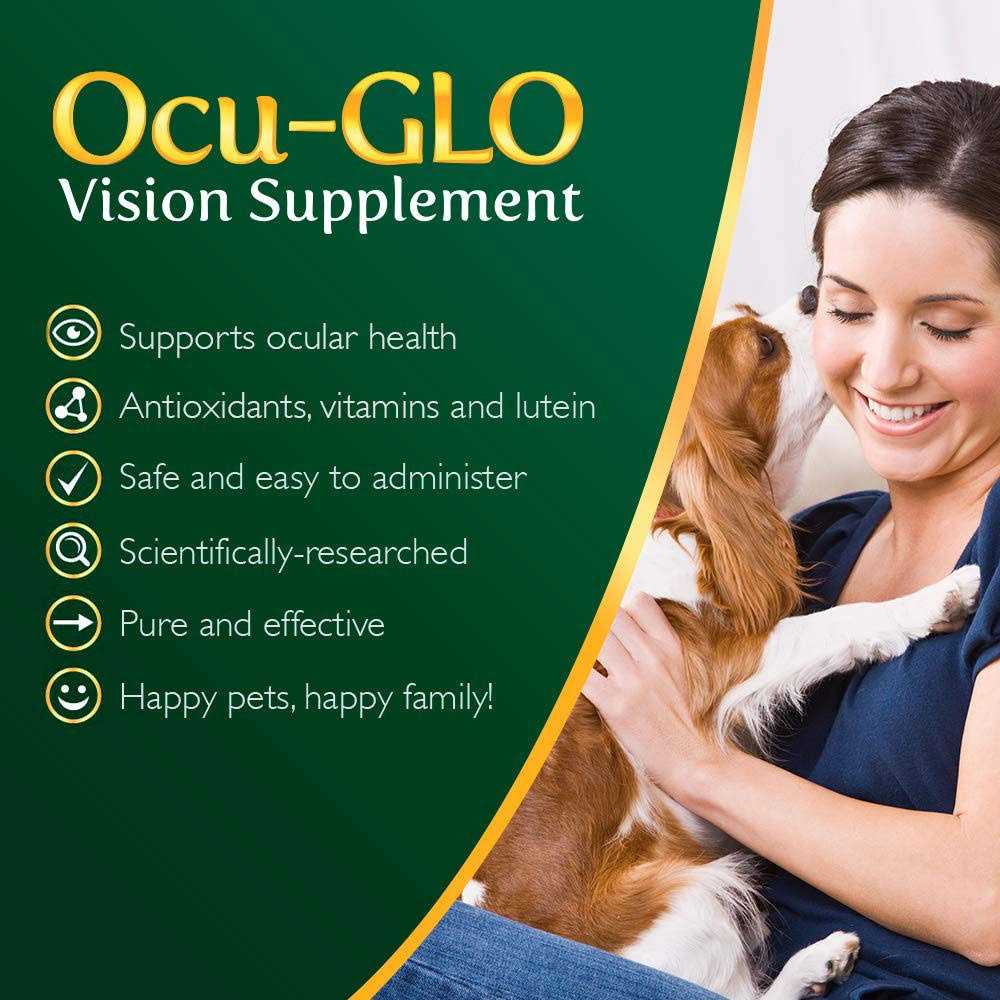 Ocu-GLO Powder Blend Vision Supplement for Medium to Large Dogs - Healthber