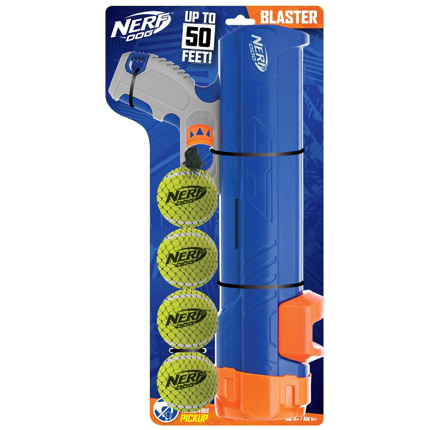 Nerf Dog 16” Tennis Ball Blaster Dog Toy with 4 Balls - Healthber