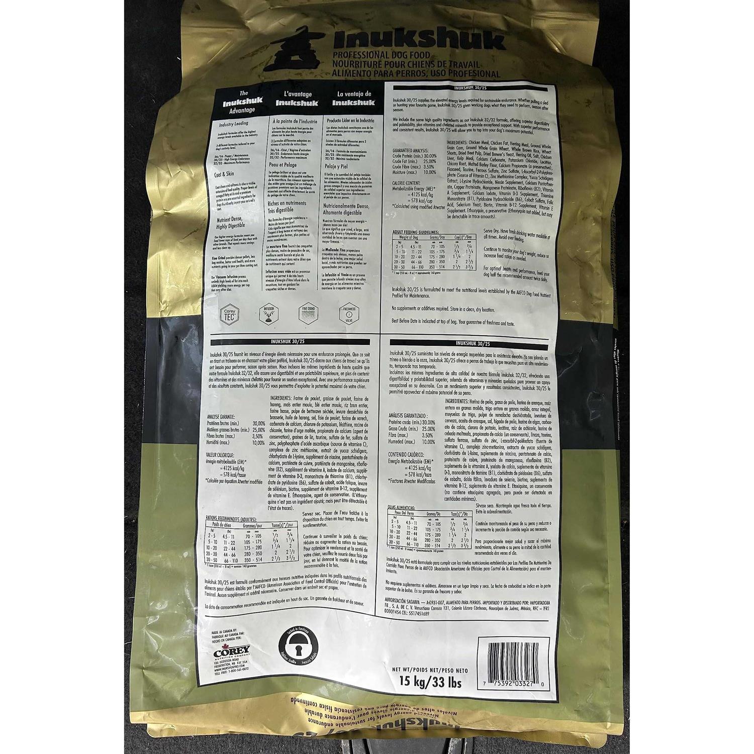 Inukshuk Professional Dry Dog Food 30/25 - Healthber