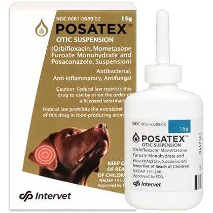 Posatex 15-g Otic Suspension for Dogs - Healthber