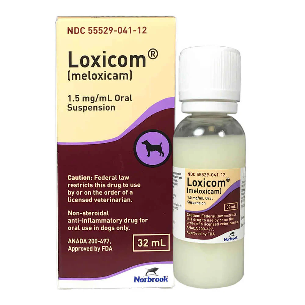 Rx Loxicom (meloxicam) Oral Suspension for Dogs, 1.5mg/mL, 2 x 100ml - Healthber