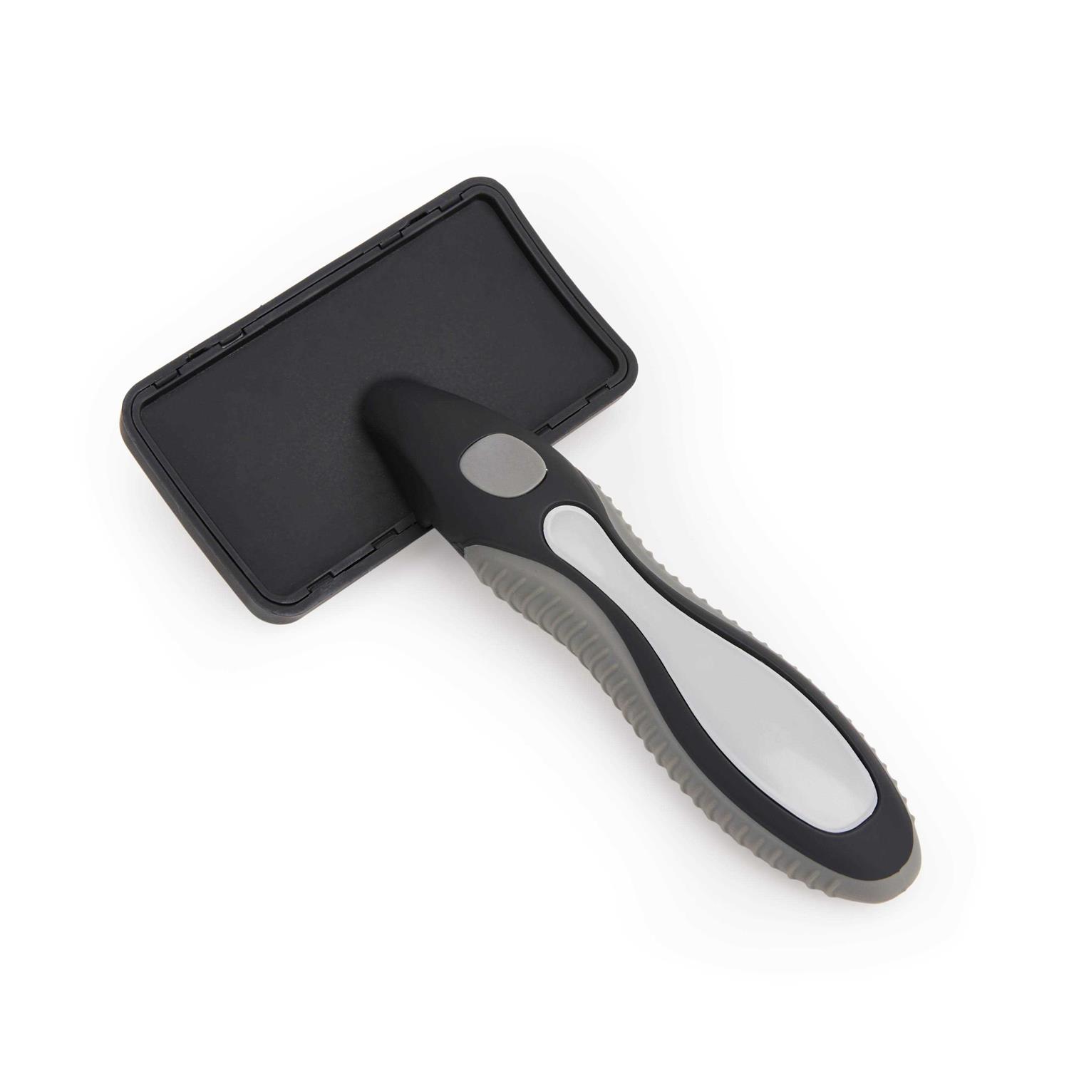 Well & Good Black Cushion Slicker Cat Brush - Healthber
