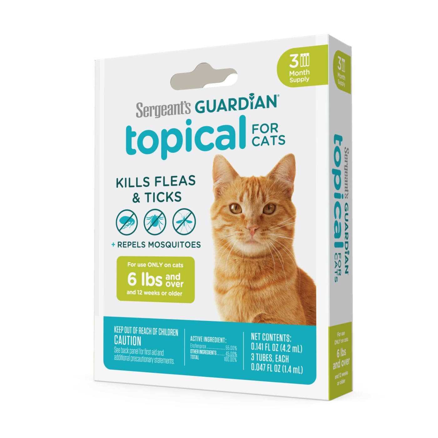 Sergeants Sergeant’s Guardian Flea and Tick Topical for Cats - Healthber