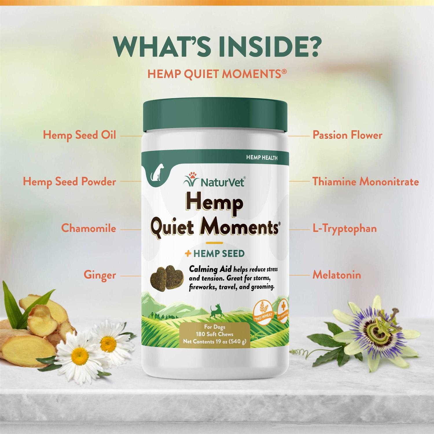 NaturVet Hemp Quiet Moments Calming Aid - Healthber