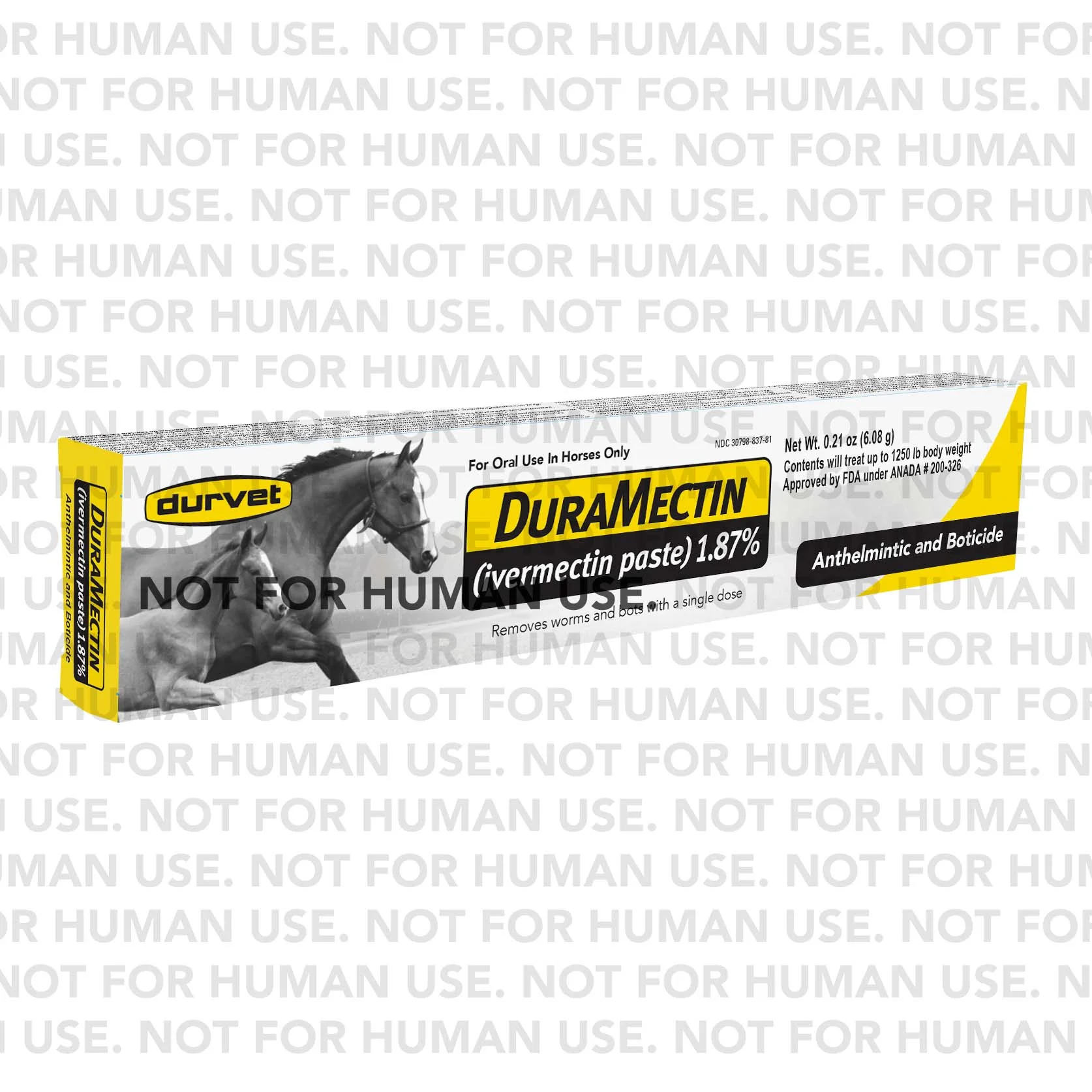 Duramectin Paste (1.87% Ivermectin), 6.08 gm - Healthber