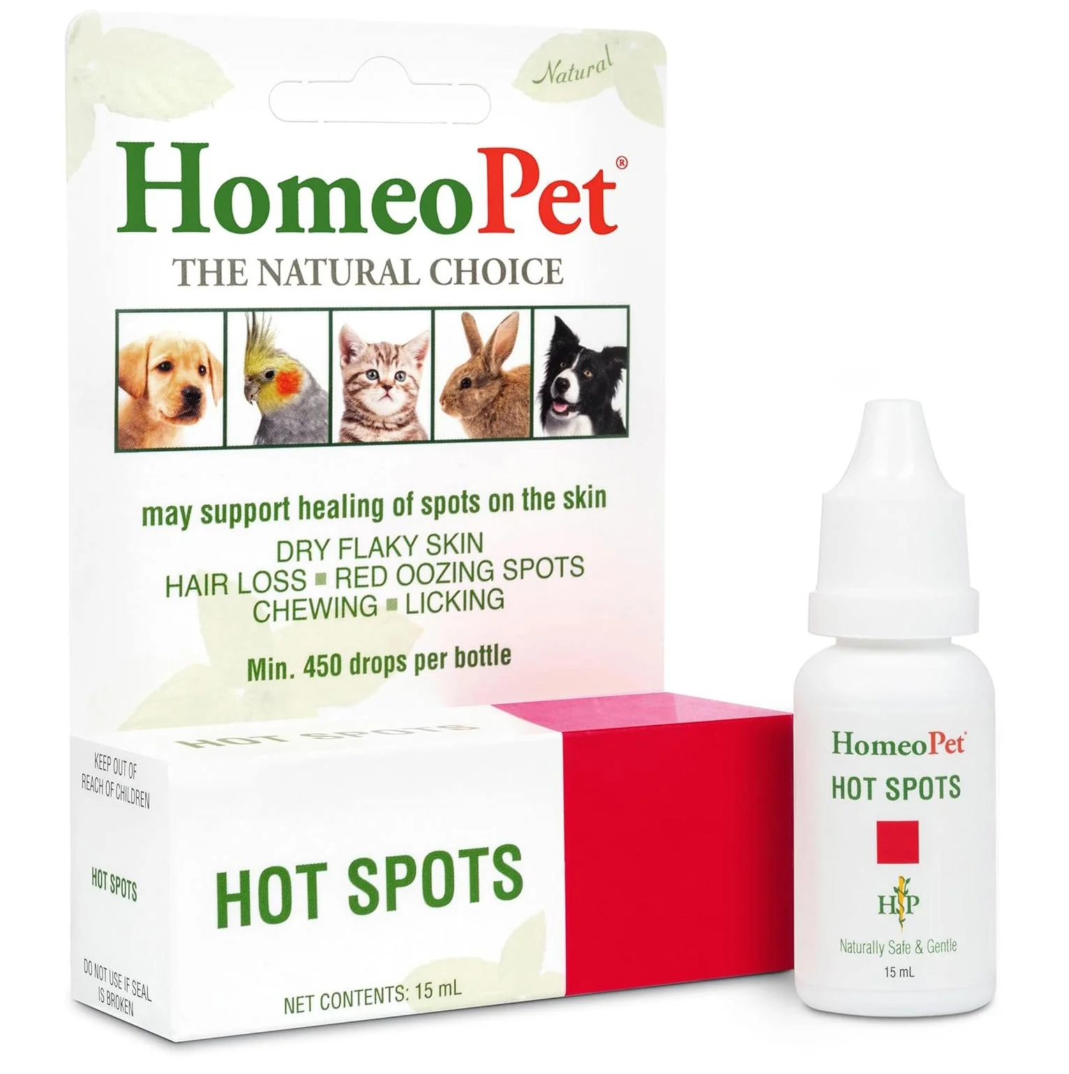 HomeoPet Hot Spots, 15 mL - Healthber