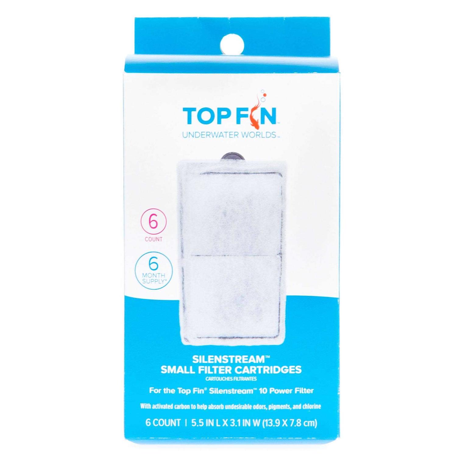 Top Fin Silenstream PF-S Small Filter Cartridges Refill for PF10 Power Filters - Healthber