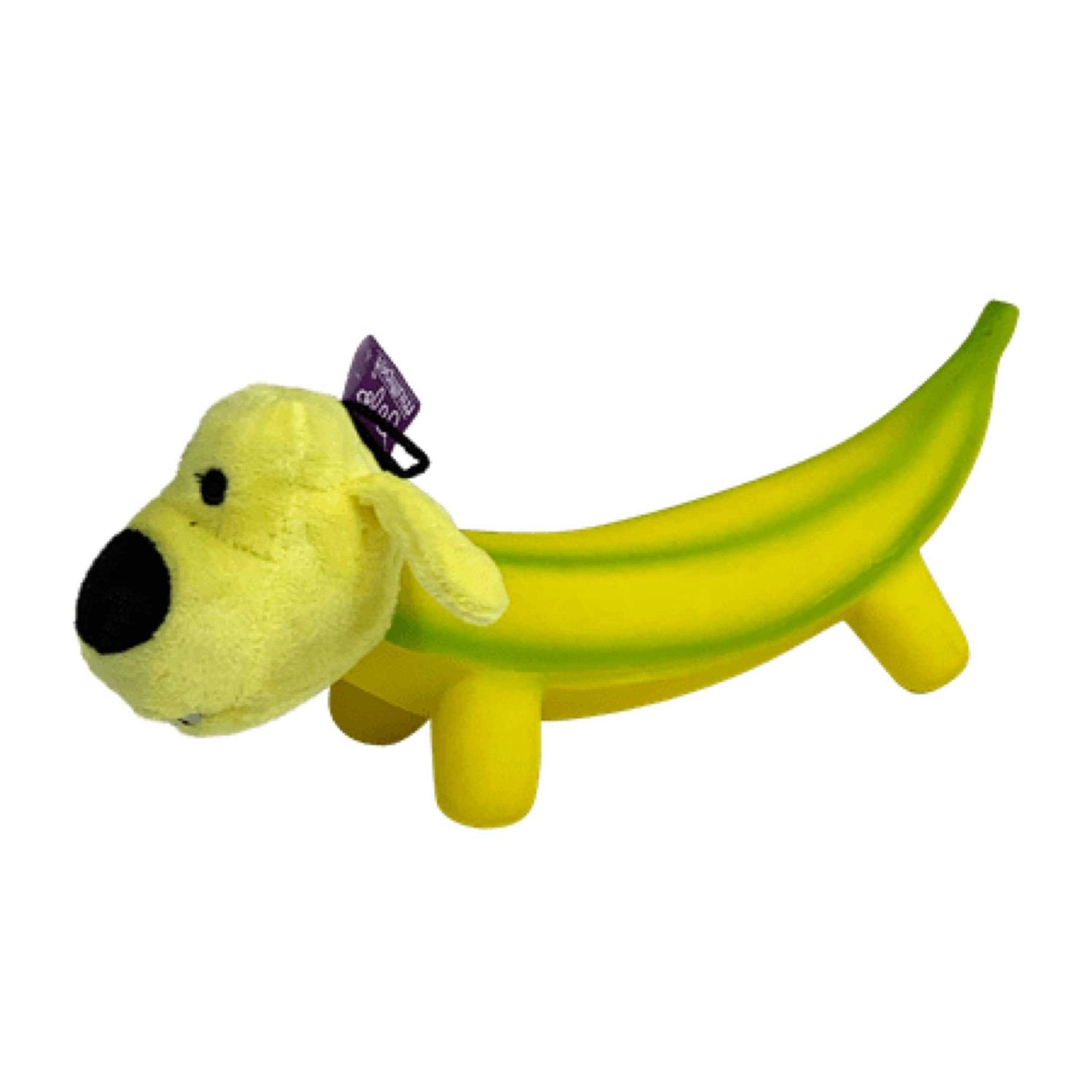 Multipet Smiling Dog Loofa Pals Latex Plush Dog Toy - Healthber