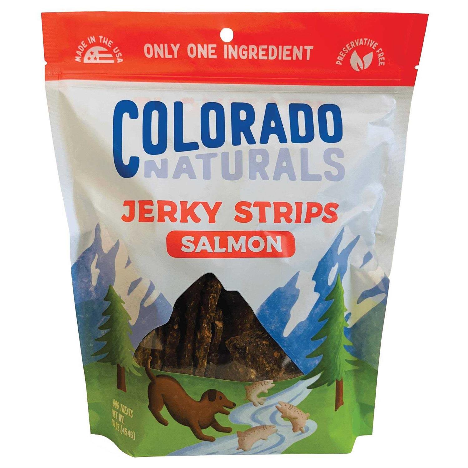 Colorado Naturals Salmon Jerky Dog Treats - Healthber