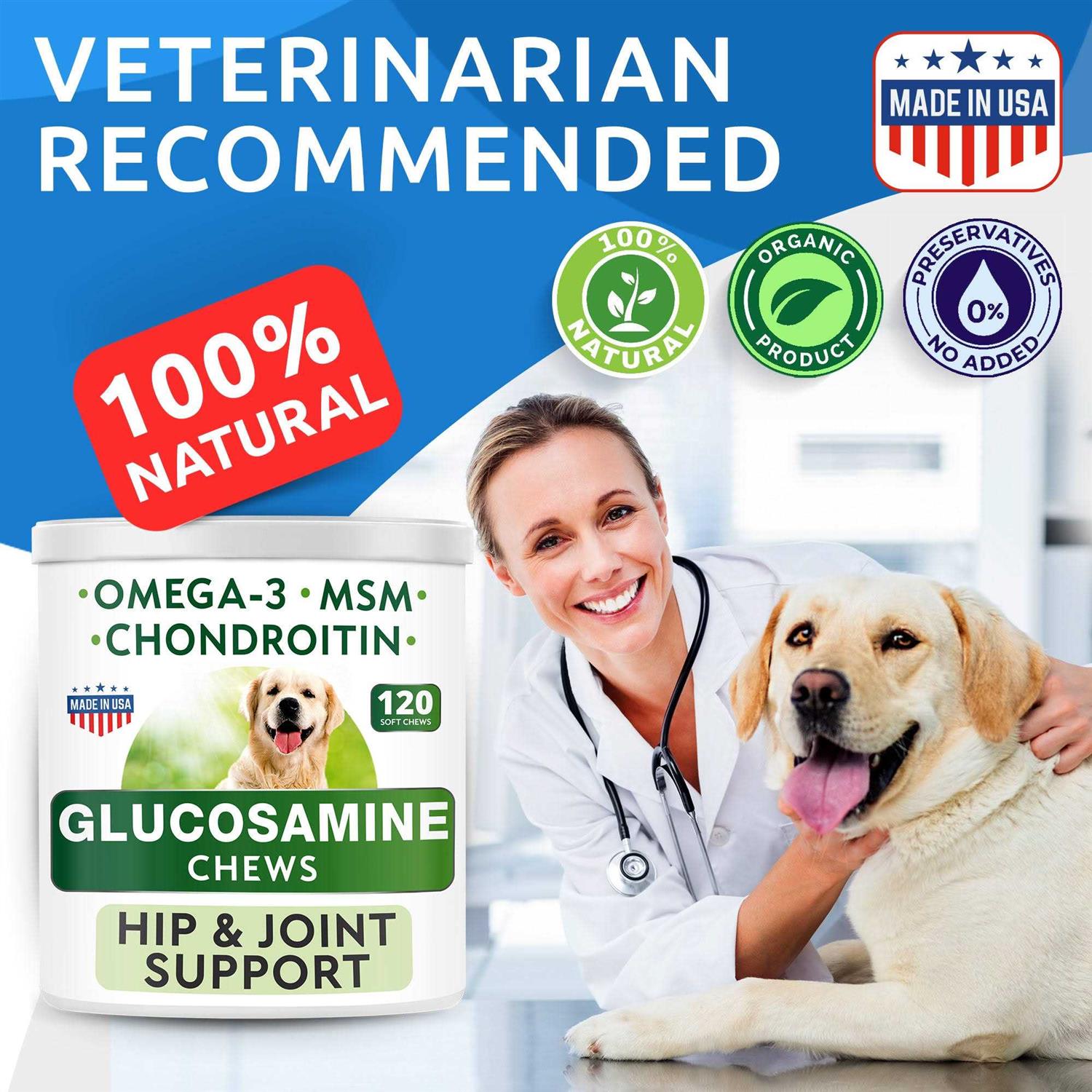 Bark&Spark Glucosamine Chews for Dog - Healthber
