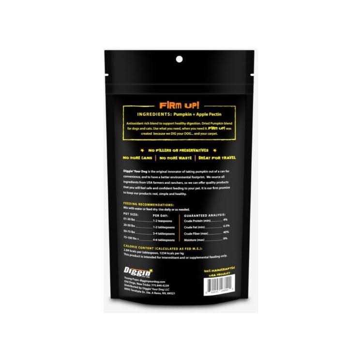 Diggin Your Dog Firm Up! Pumpkin Supplement - Healthber