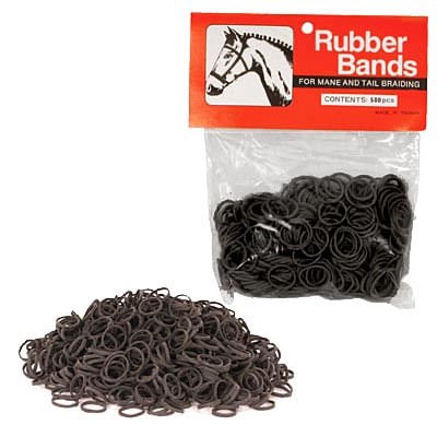 Rubber Horse Braiding Bands for Horse Mane & Tail Braiding (pack of 500) - Healthber