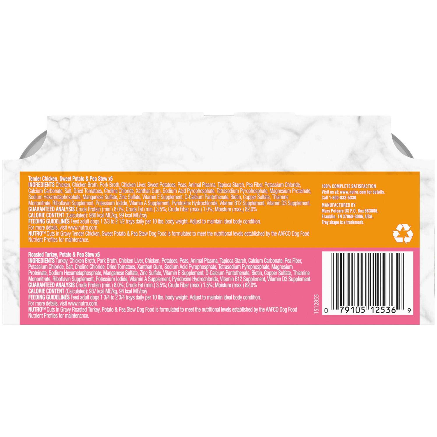 Nutro Cuts in Gravy Natural Grain-Free Wet Dog Food Variety Pack - Healthber