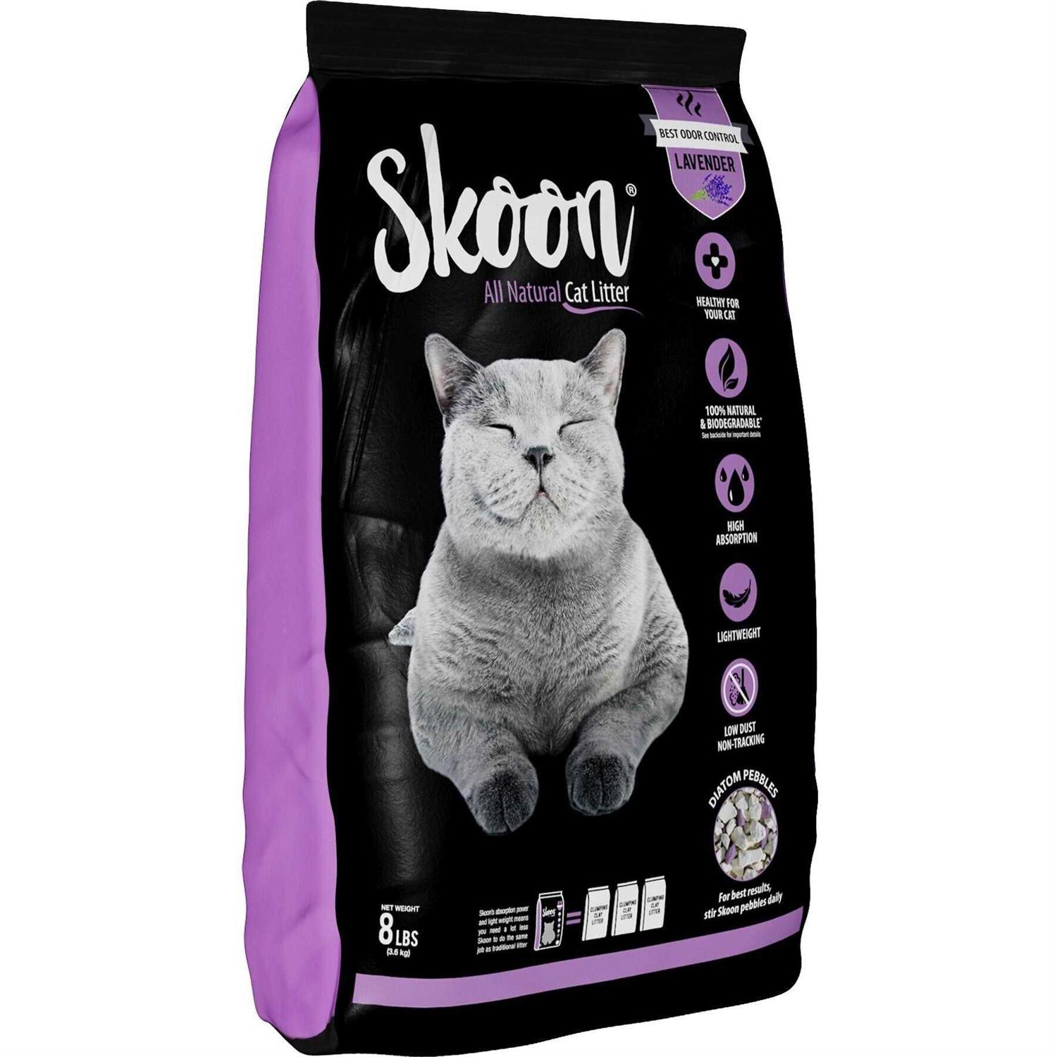 Skoon All-Natural Cat Litter Light-Weight, Non-Clumping, Low Maintenance, Eco-Friendly - Healthber