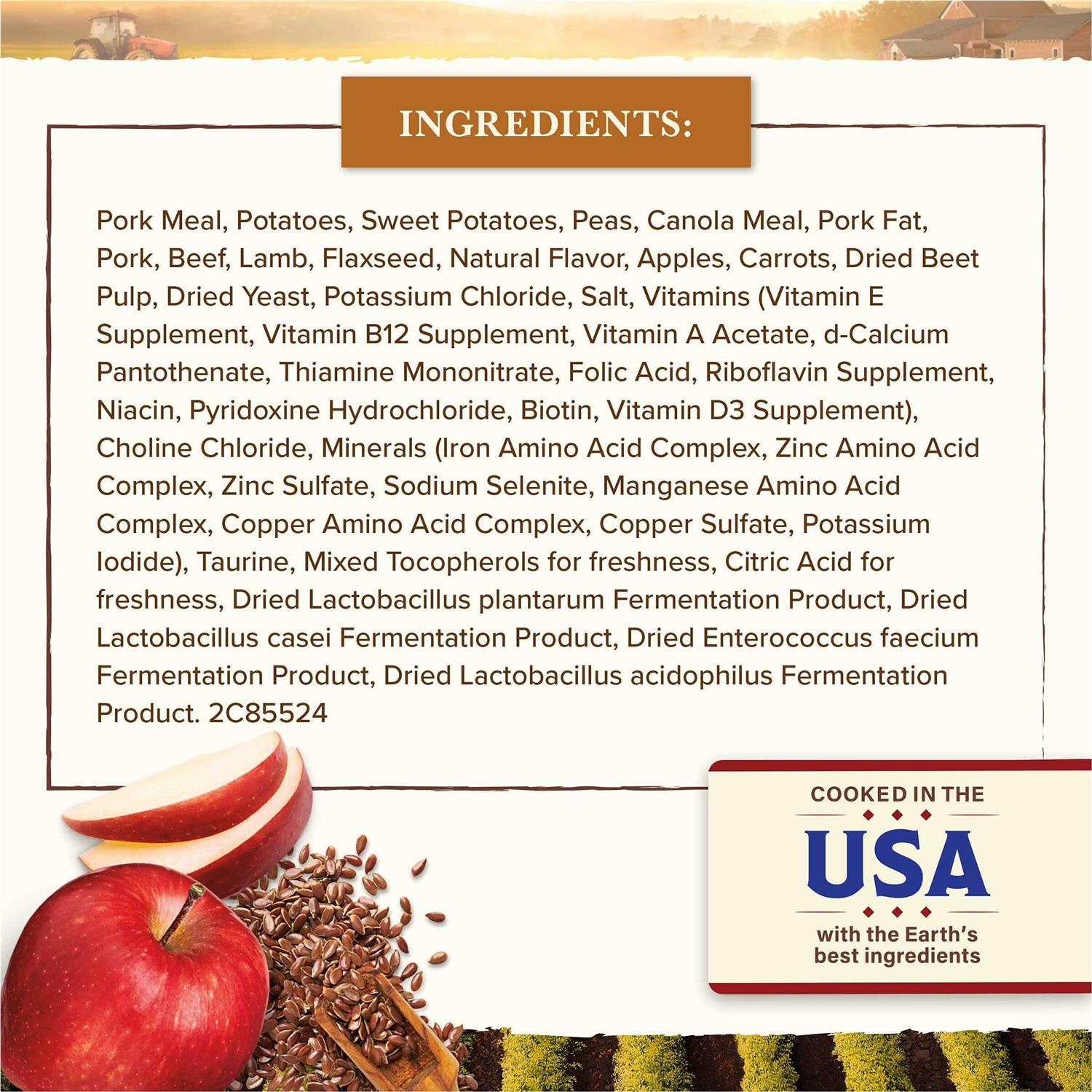 Whole Earth Farms Grain Free Pork Beef & Lamb Recipe Dry Dog Food - Healthber