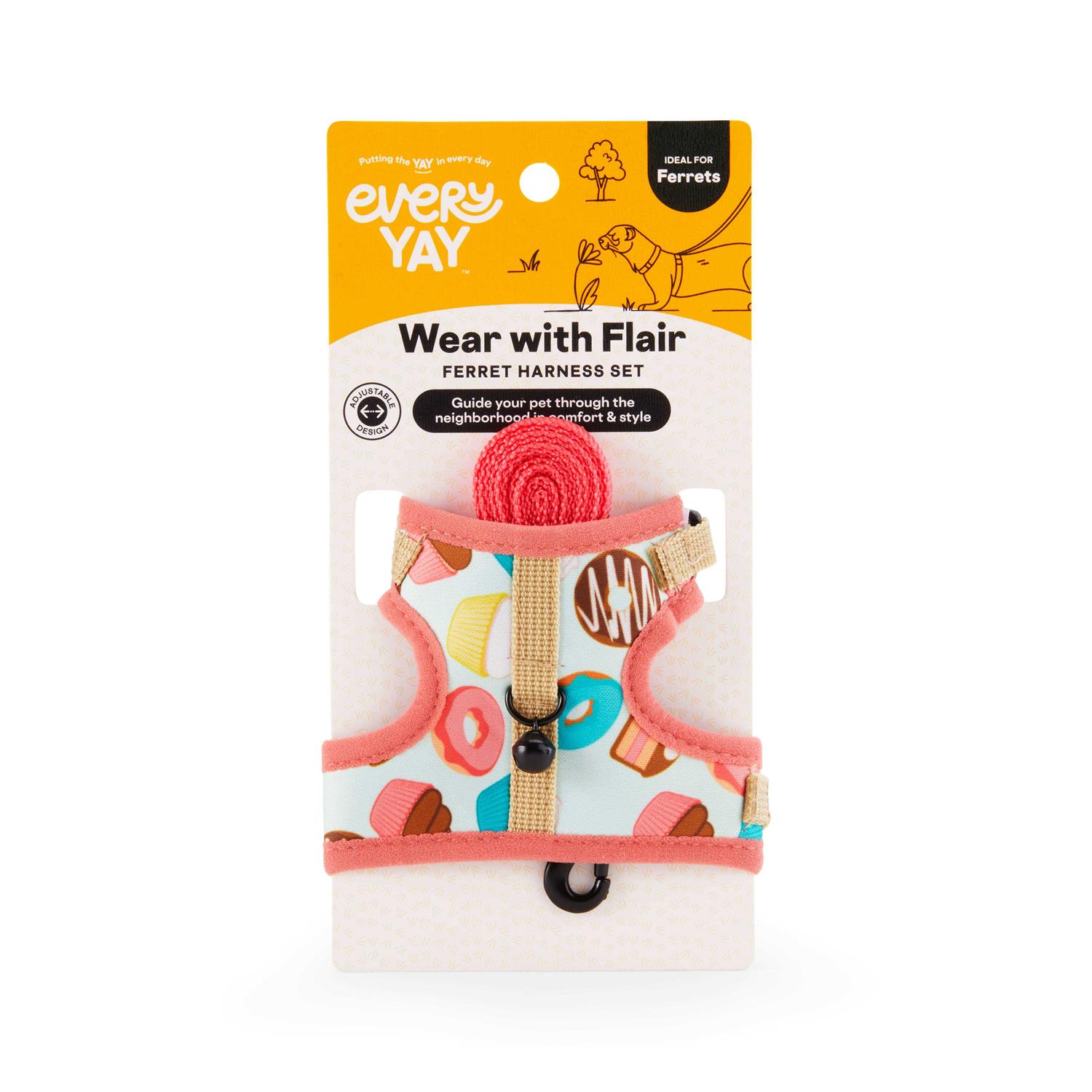 EveryYay Wear With Flair Ferret Harness and Leash - Healthber