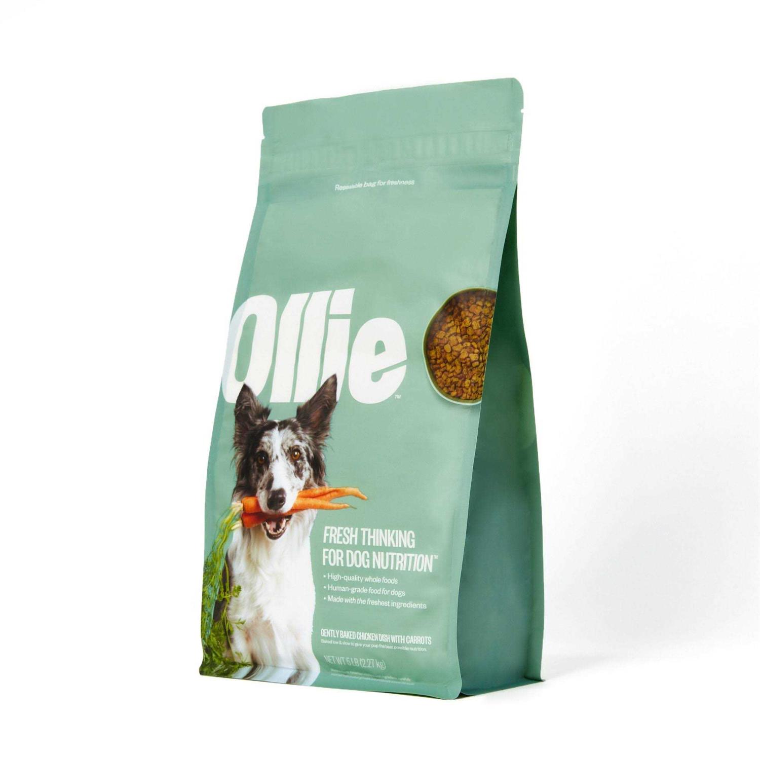 Ollie Baked Chicken Dish with Carrots Dry Dog Food - Healthber