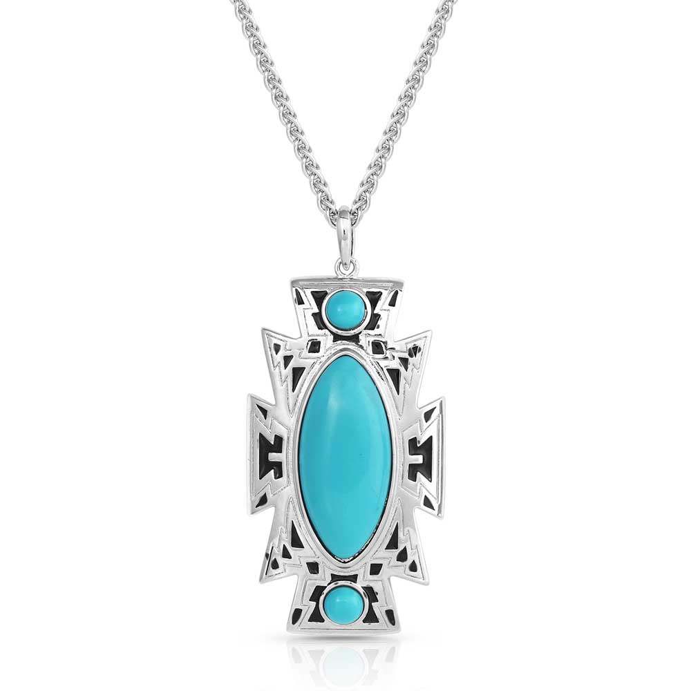 Ocean Storm Cloud Turquoise Necklace - Healthber