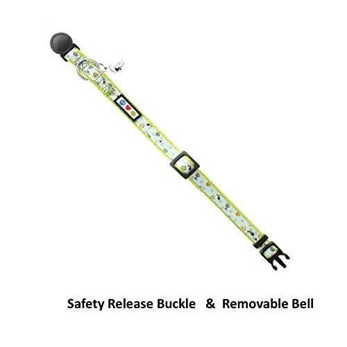 Pawtitas Cat Collar with Safety Buckle and Removable Bell Cat Collar Kitten Collar - Healthber
