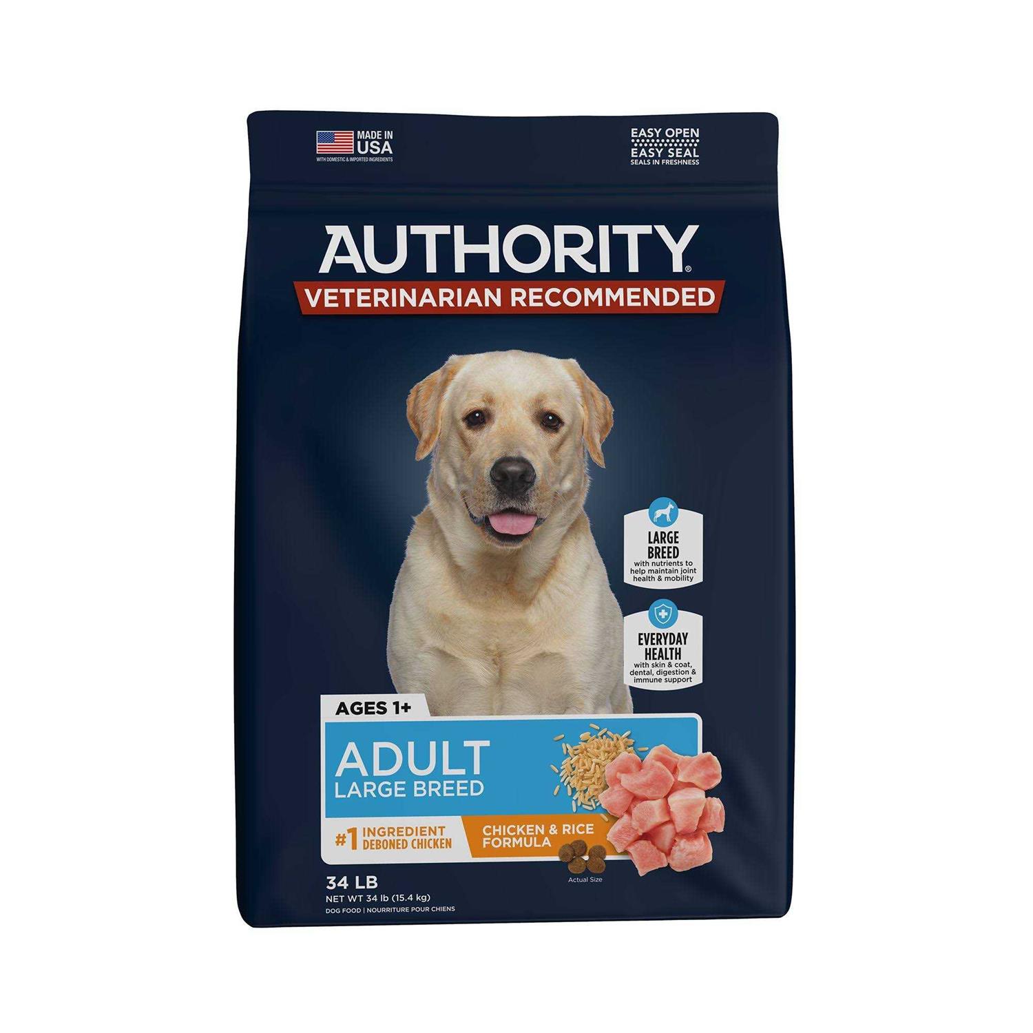 Authority Everyday Health Large Breed Adult Dry Dog Food - Healthber
