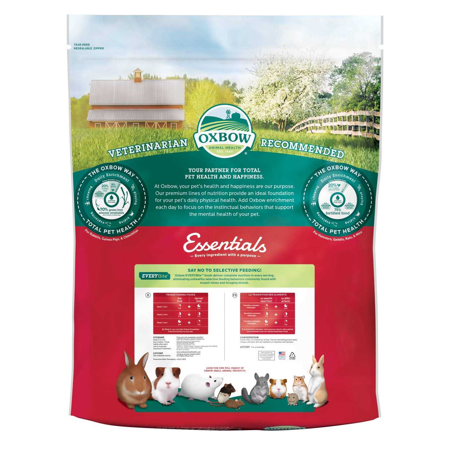 Oxbow Essentials Hamster/Gerbil Food - Healthber