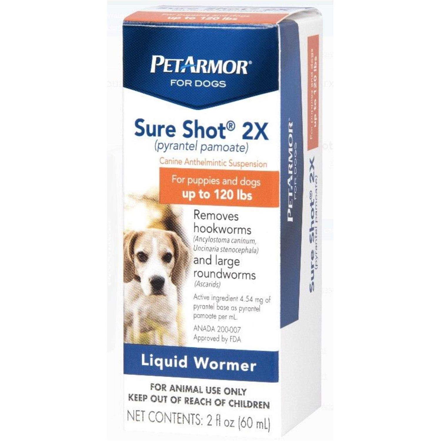 PetArmor Sure Shot 2X Liquid Wormer for Dogs - Healthber