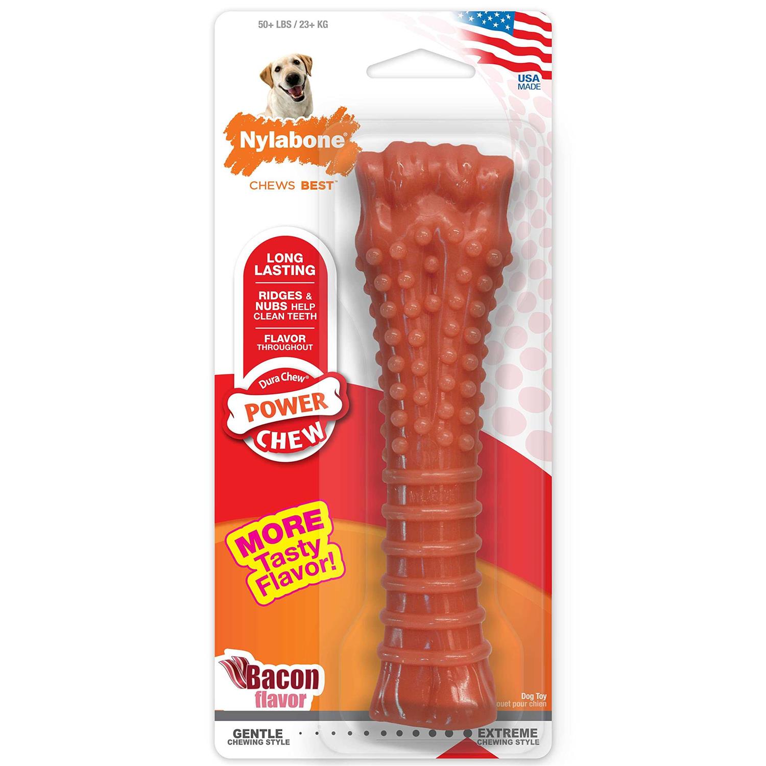 Nylabone Bacon Chew Bone - Healthber