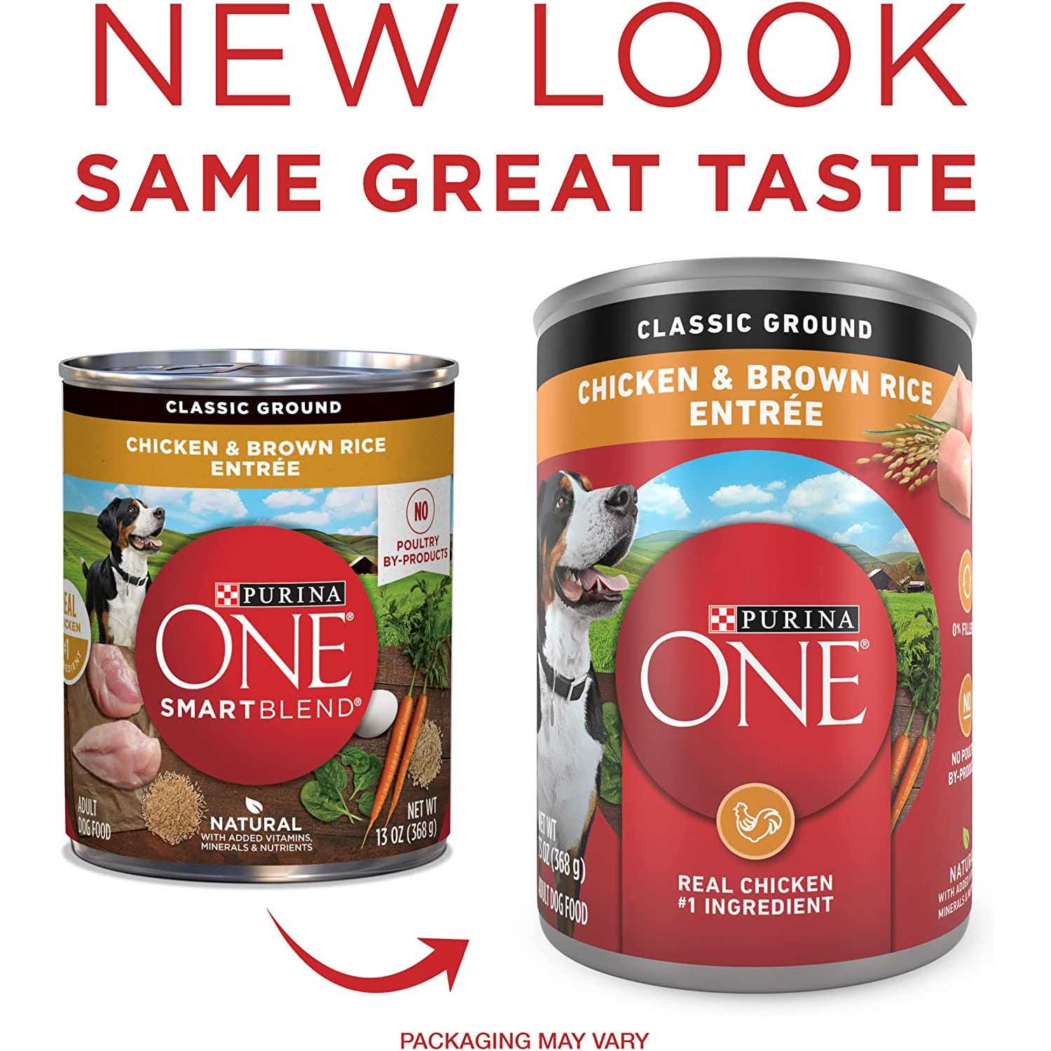 Purina ONE Classic Ground Chicken & Brown Rice Adult Wet Dog Food - Healthber