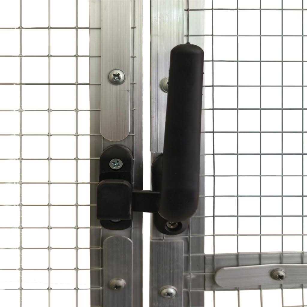 Aviary Silver 179x100x185 cm Aluminium vidaXL - Healthber