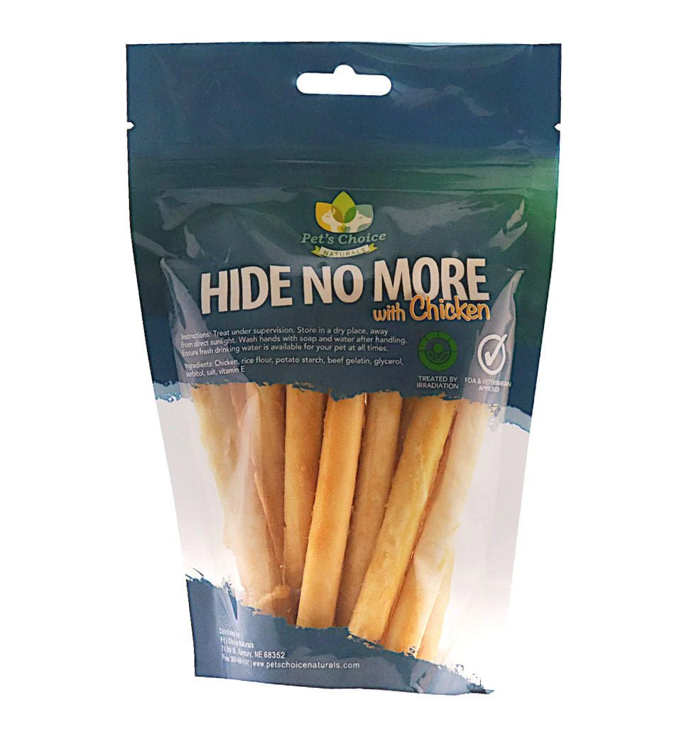 Pet's Choice Hide No More Dog Chews with Chicken - Healthber
