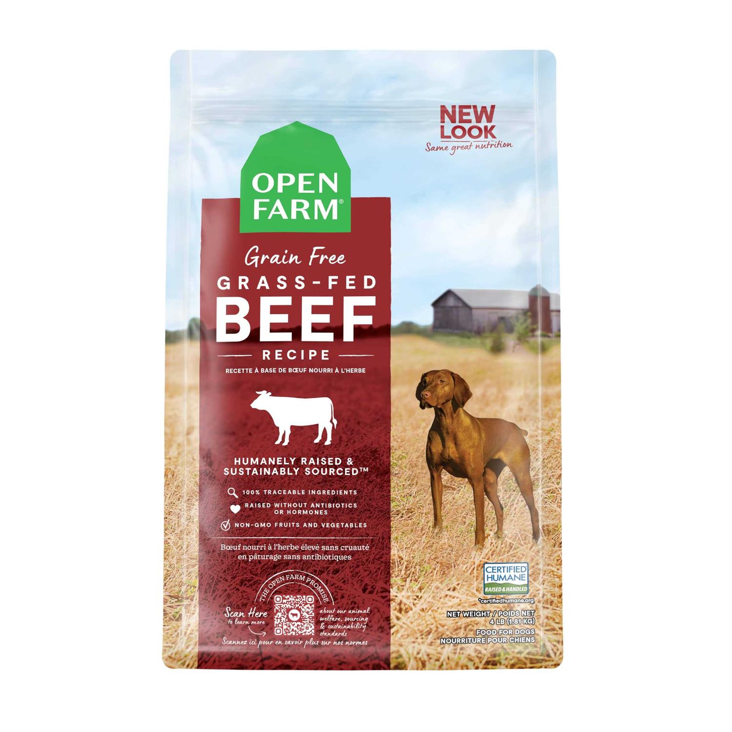 Open Farm Grass Fed Beef Grain Free Dry Dog Food - Healthber