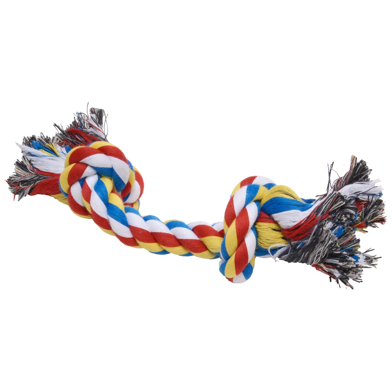 Multi-Colored Braided Rope Bone Tug Toy for Dogs - Healthber