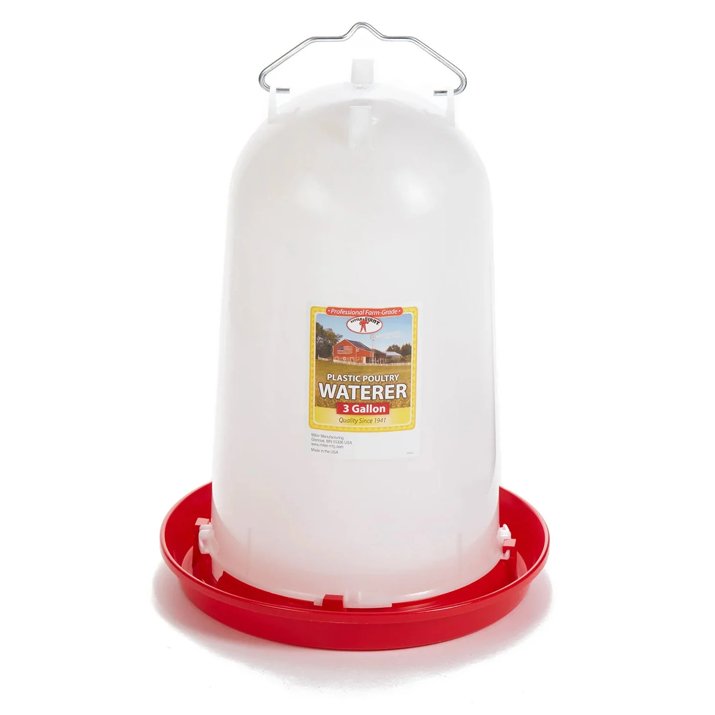 Little Giant Plastic Poultry Fountain, 3 Gallon - Healthber