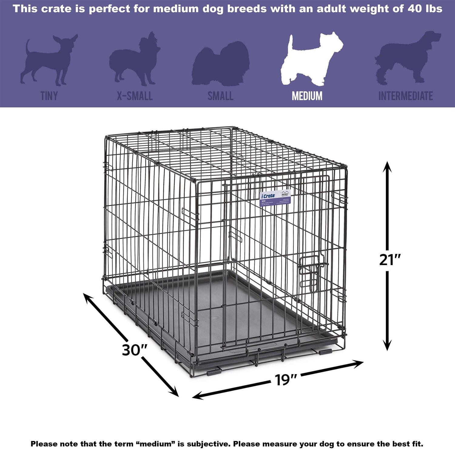 Midwest Single Door iCrate Dog Crate - Healthber