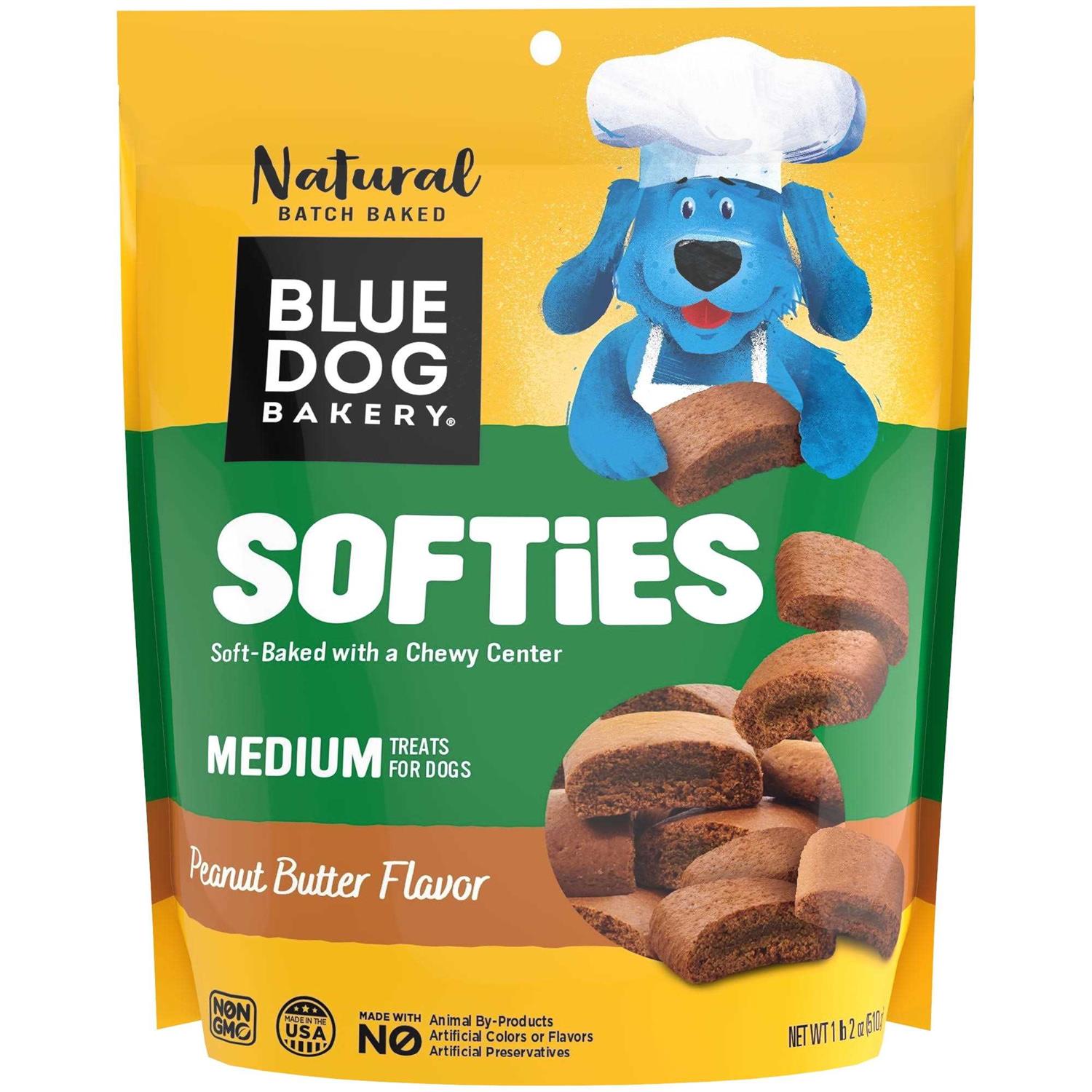 Blue Dog Bakery Peanut Butter Softies Dog Treats - Healthber