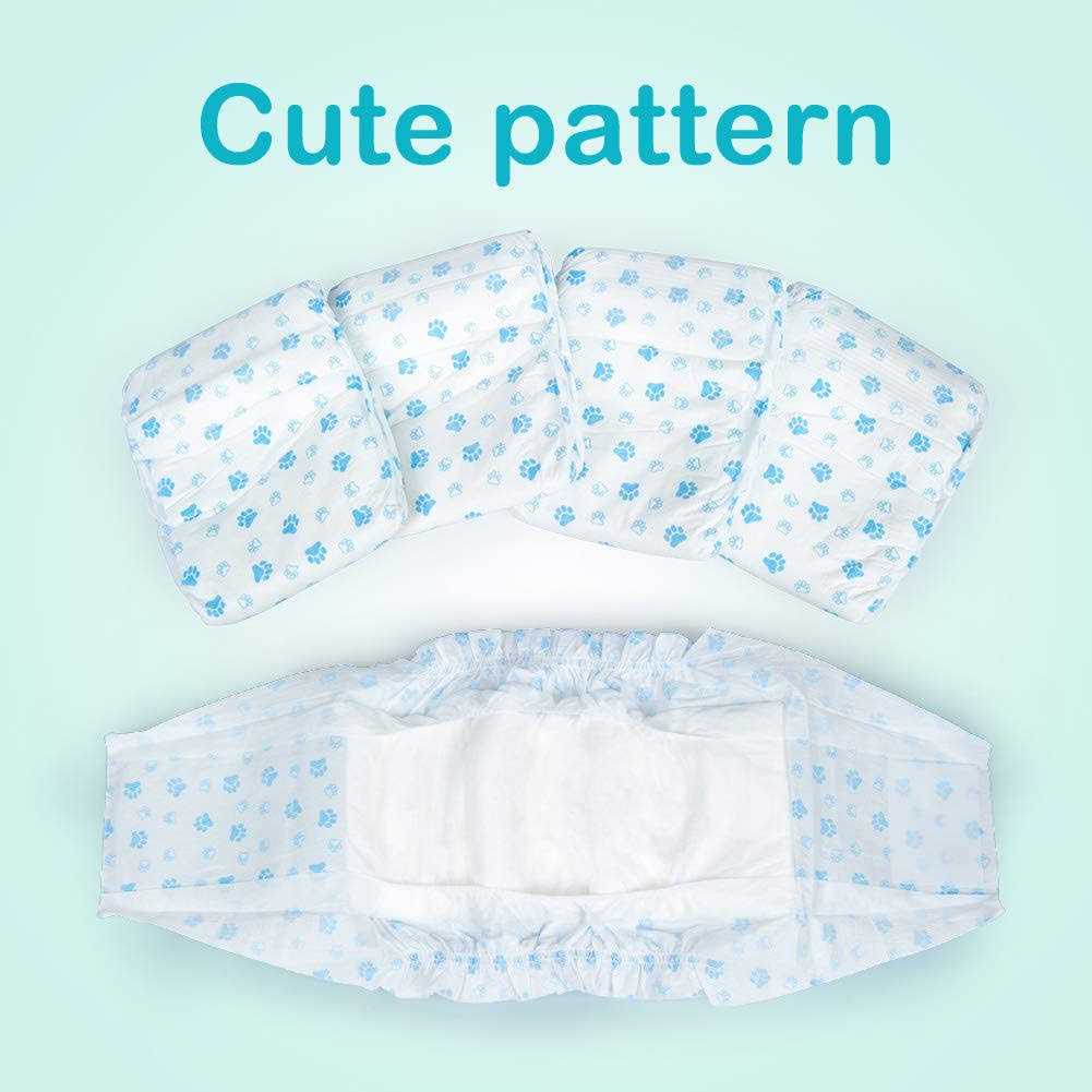 Flying Paws Male Dog Diapers Absorbent Male Dog Wraps Belly Bands for Male Dogs with Leak Protection, Excitable Urination, Incontinence, or Male - Healthber