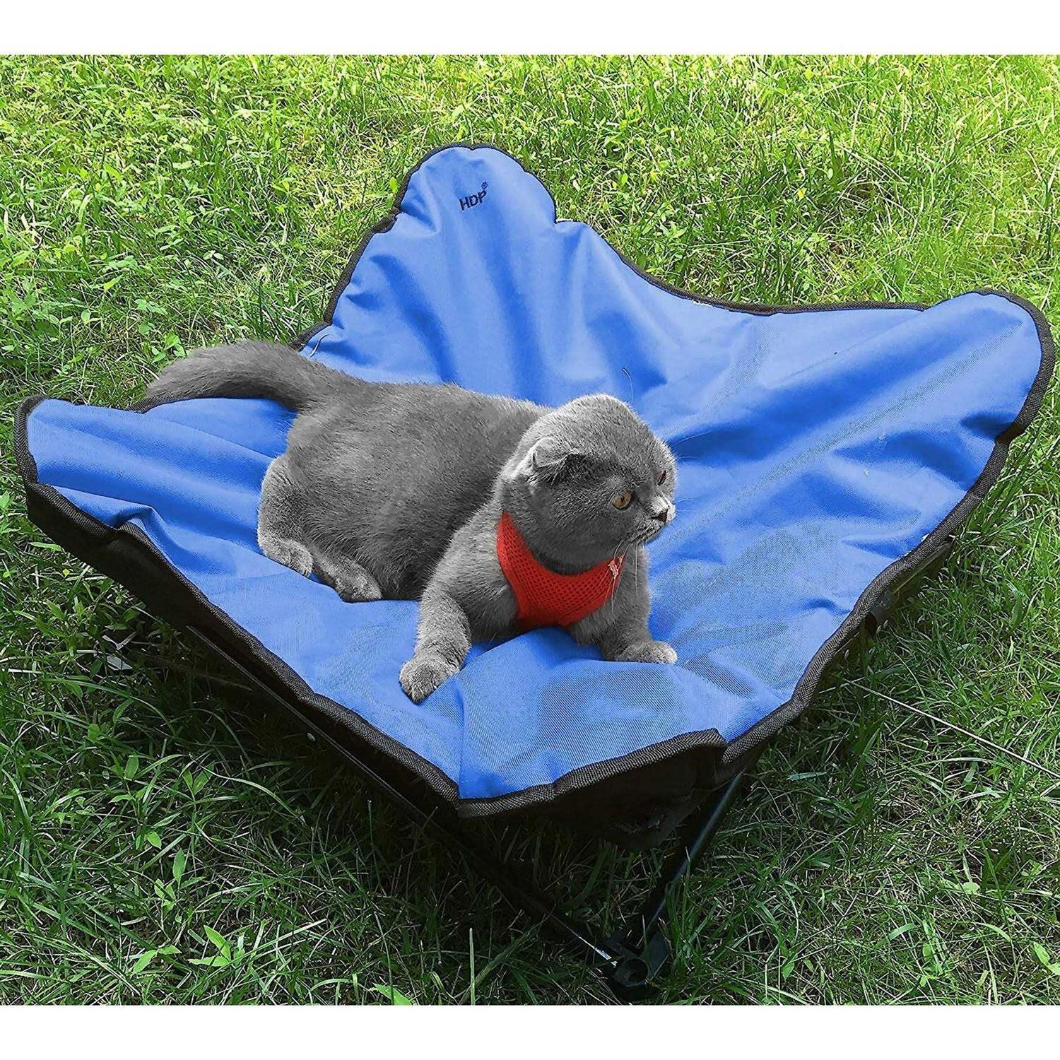 HDP Elevated Padded Napper Cot Space Saver Pet Bed - Healthber