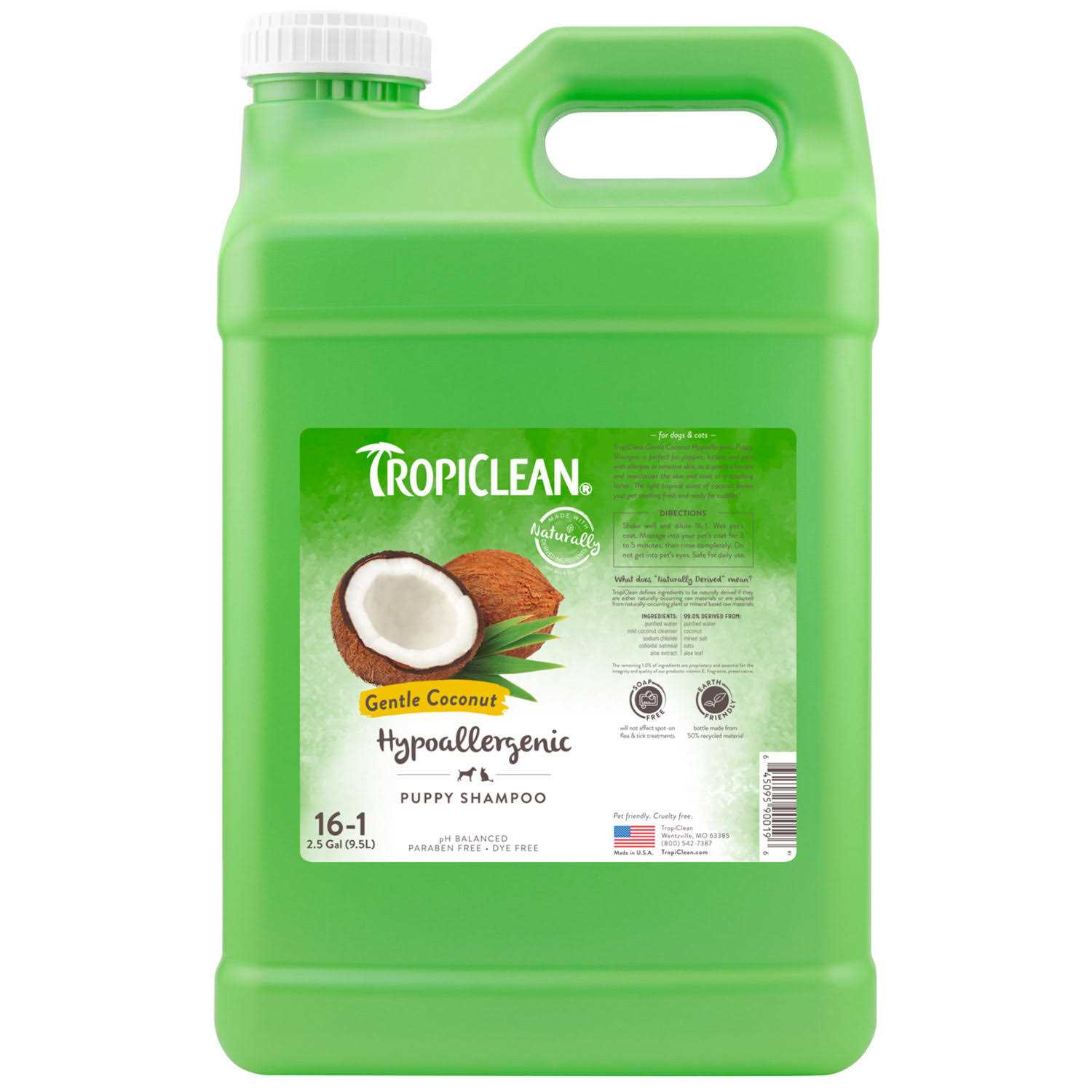 TropiClean Gentle Coconut Puppy Shampoo - Healthber