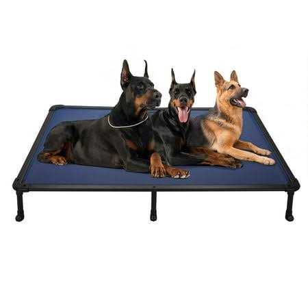 Veehoo Chew Proof Dog Bed Cooling Raised Pet Cot - Healthber