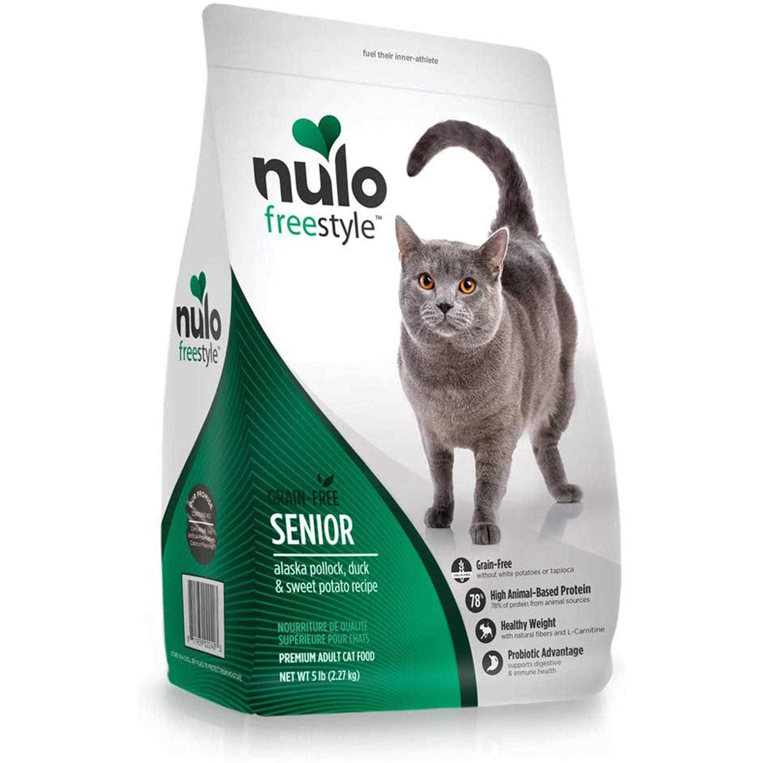 Nulo Freestyle Senior Dry Cat Food Alaska Pollock - Healthber