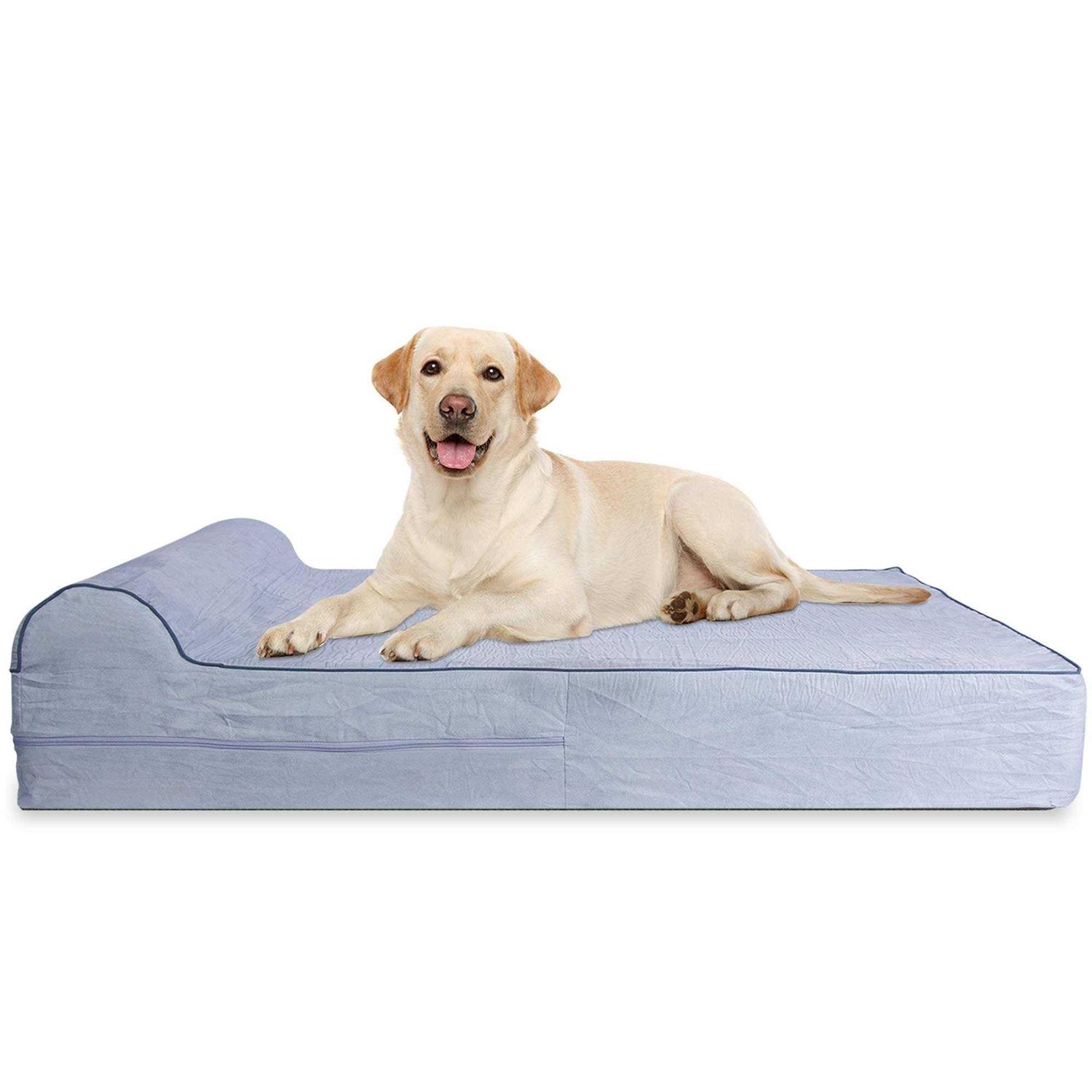 Kopeks Dog Bed with Pillow Orthopedic Memory Foam - Healthber