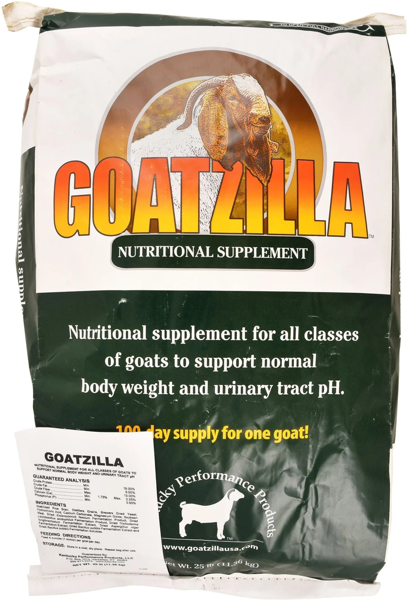 Goatzilla Nutritional Supplement for Goats, 25 lb bag - Healthber