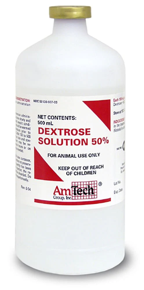 Dextrose 50% Injection, USP, 500 mL - Healthber